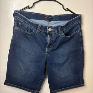 Lee Women's Dark Blue Jean Shorts